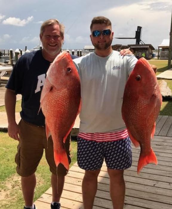 Two anglers in Alabama with a big 26-inch catch