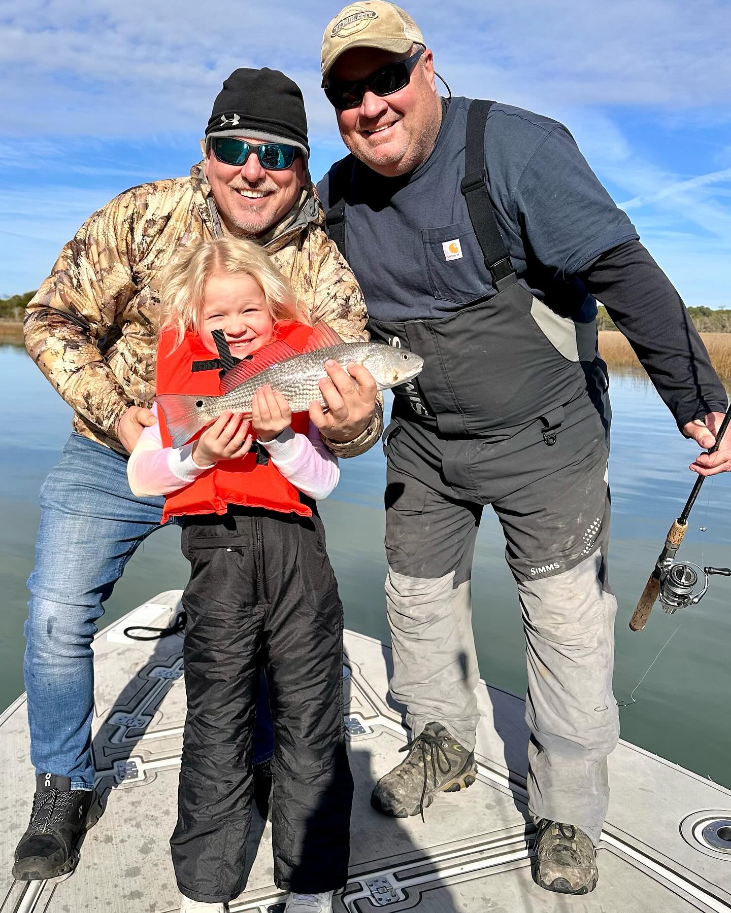 Redfish caught by 3 people in Mount Pleasant