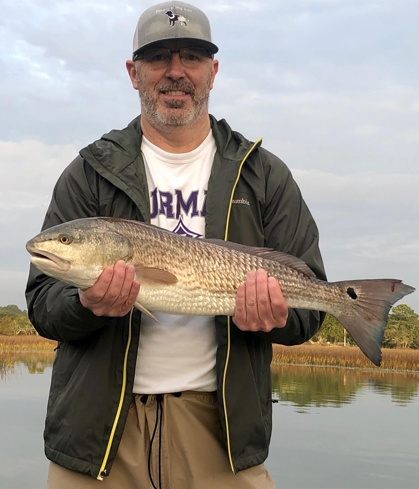 Redfish caught by angler in South Carolina
