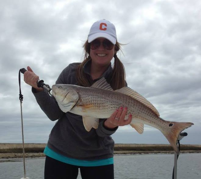 Redfish caught in Mount Pleasant