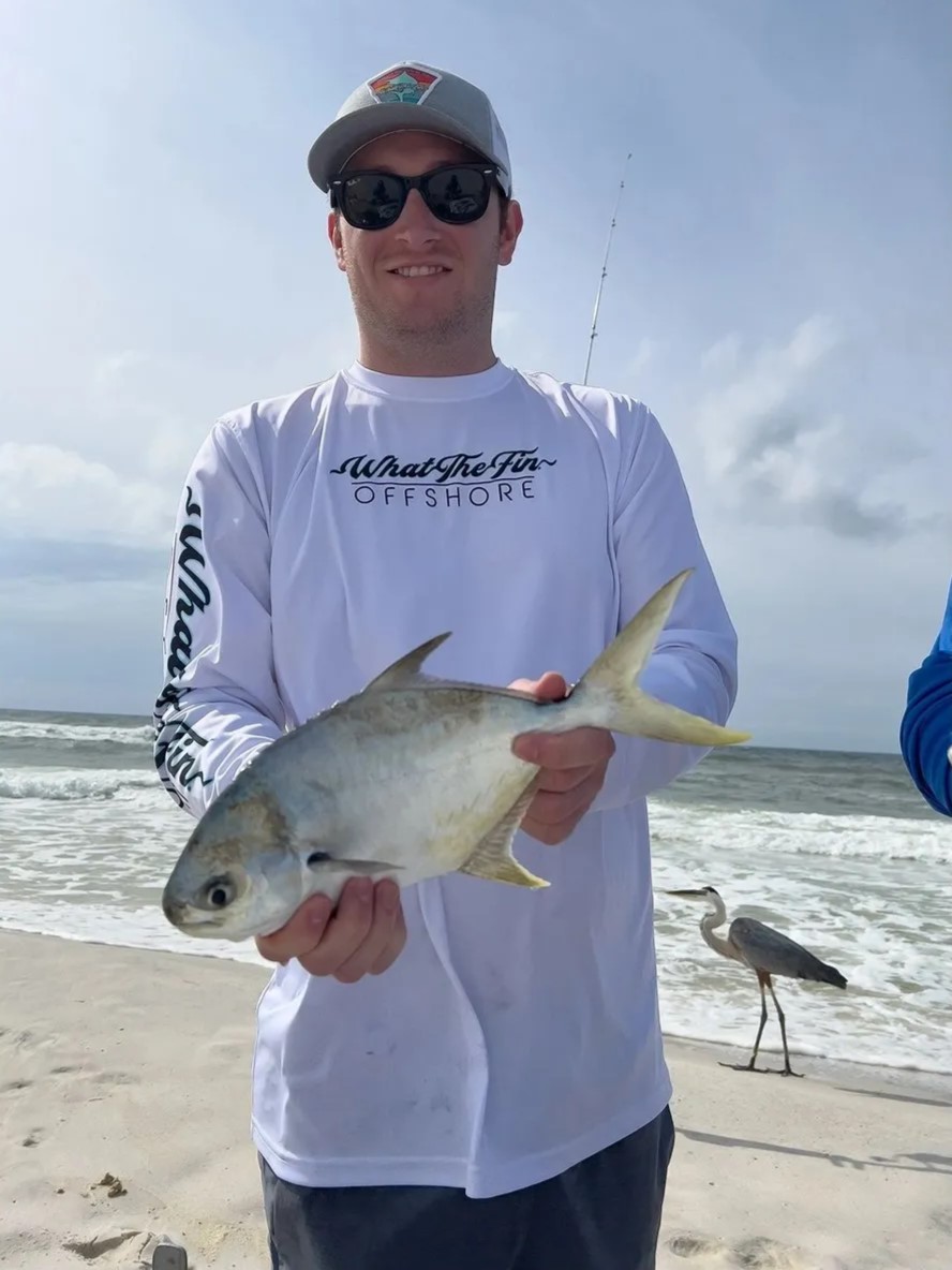 Permit fish caught by angler in Pensacola