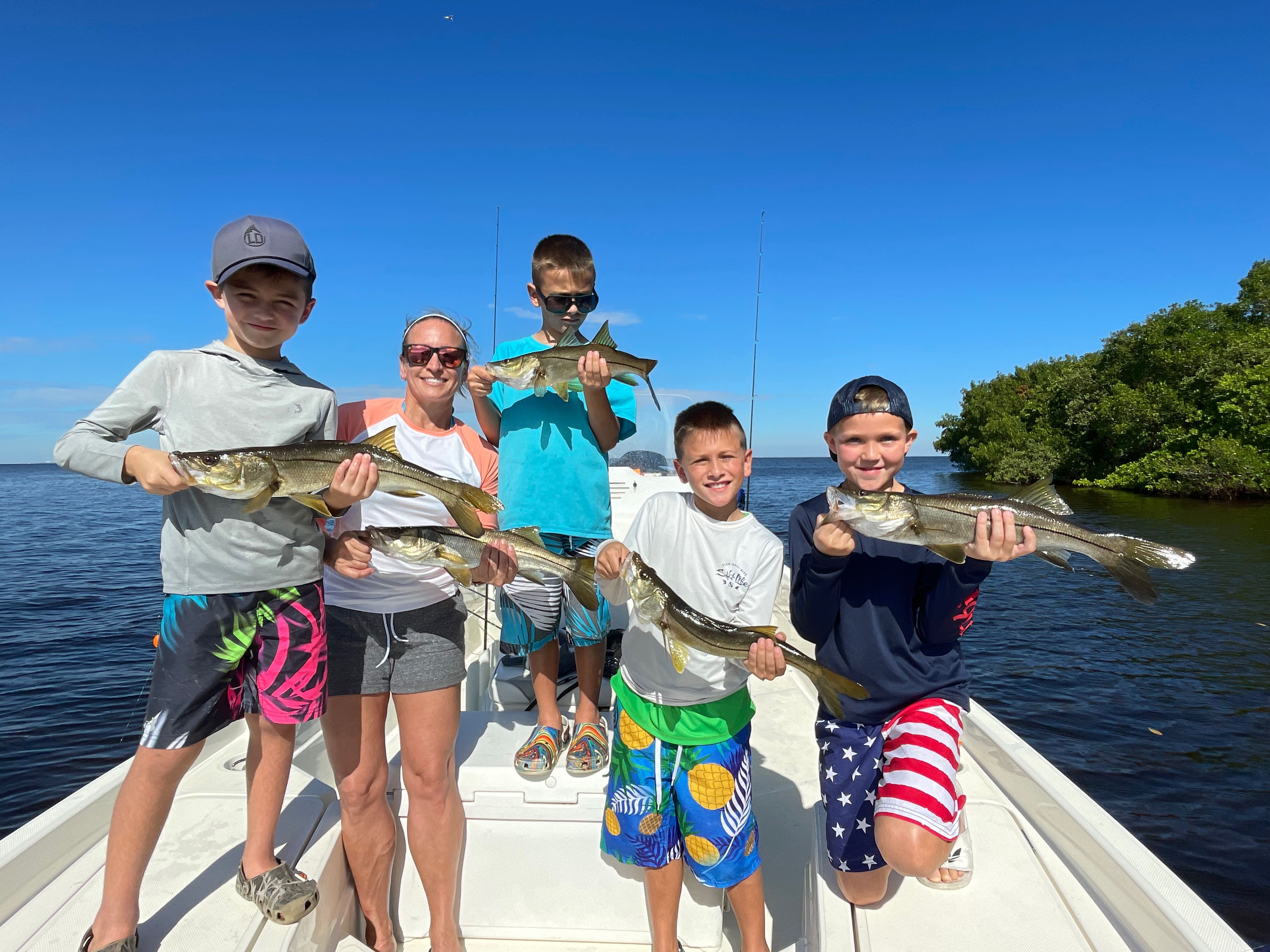 3 snook fish caught fishing in St. Petersburg
