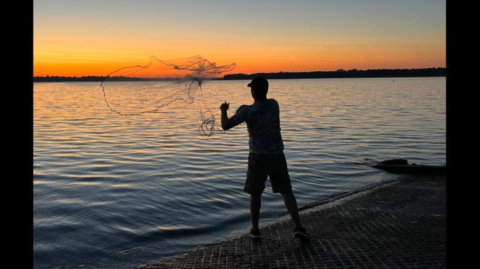 Cast Your Net at Myrtle Beach State Park! A fisherman throws a