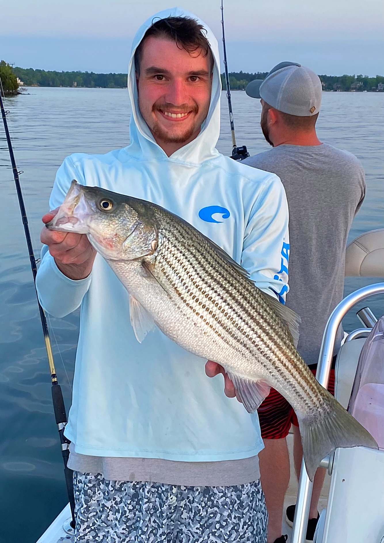 Striped Bass, 19 inches, caught in Chapin