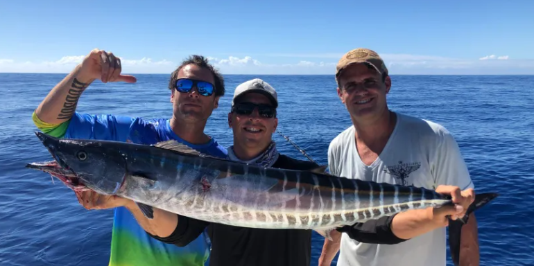 Wahoo fish caught while fishing in PR