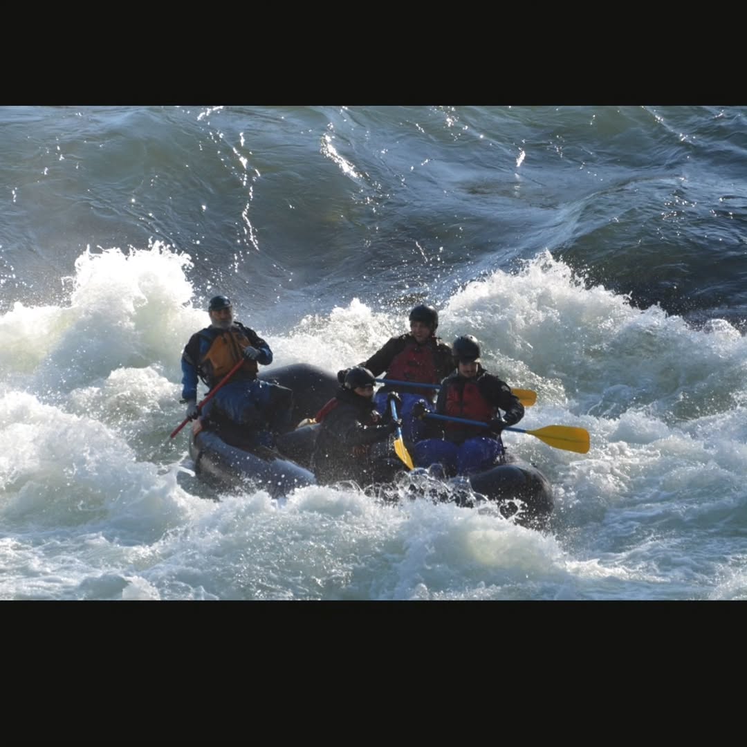 Four people enjoying water sports in Estacada
