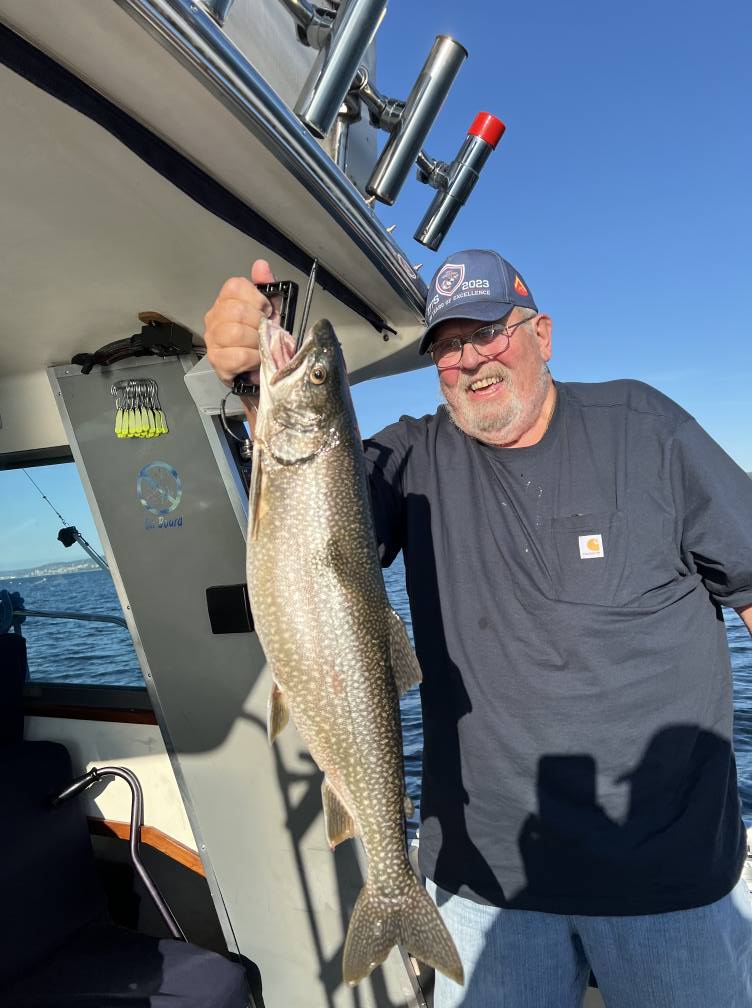 Angler fishing in Duluth