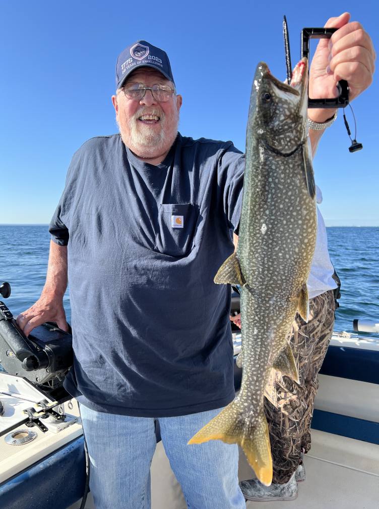 Successful lake trout fishing trip in Minnesota