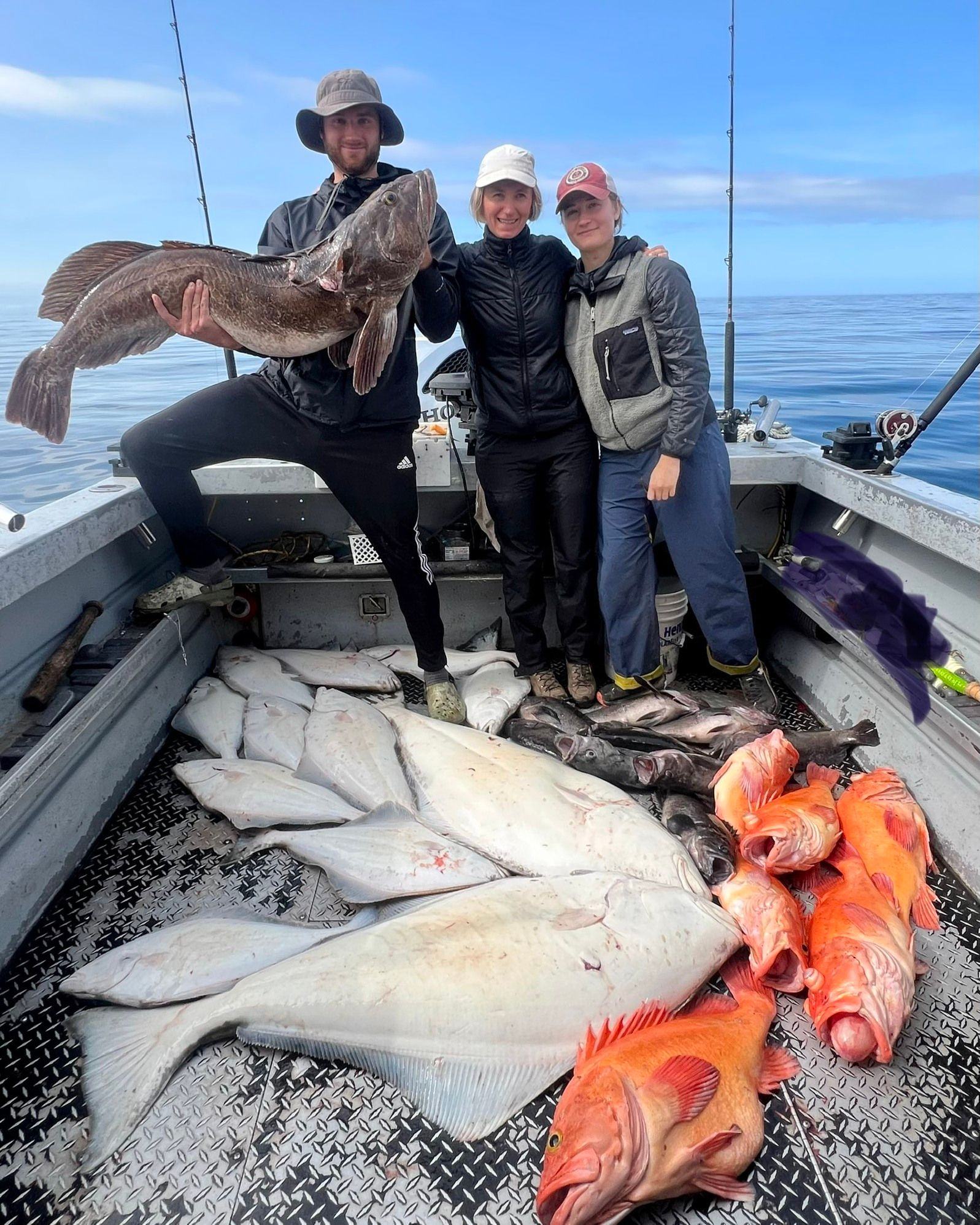 2 big fish caught during cruises, fishing, and tours in Homer