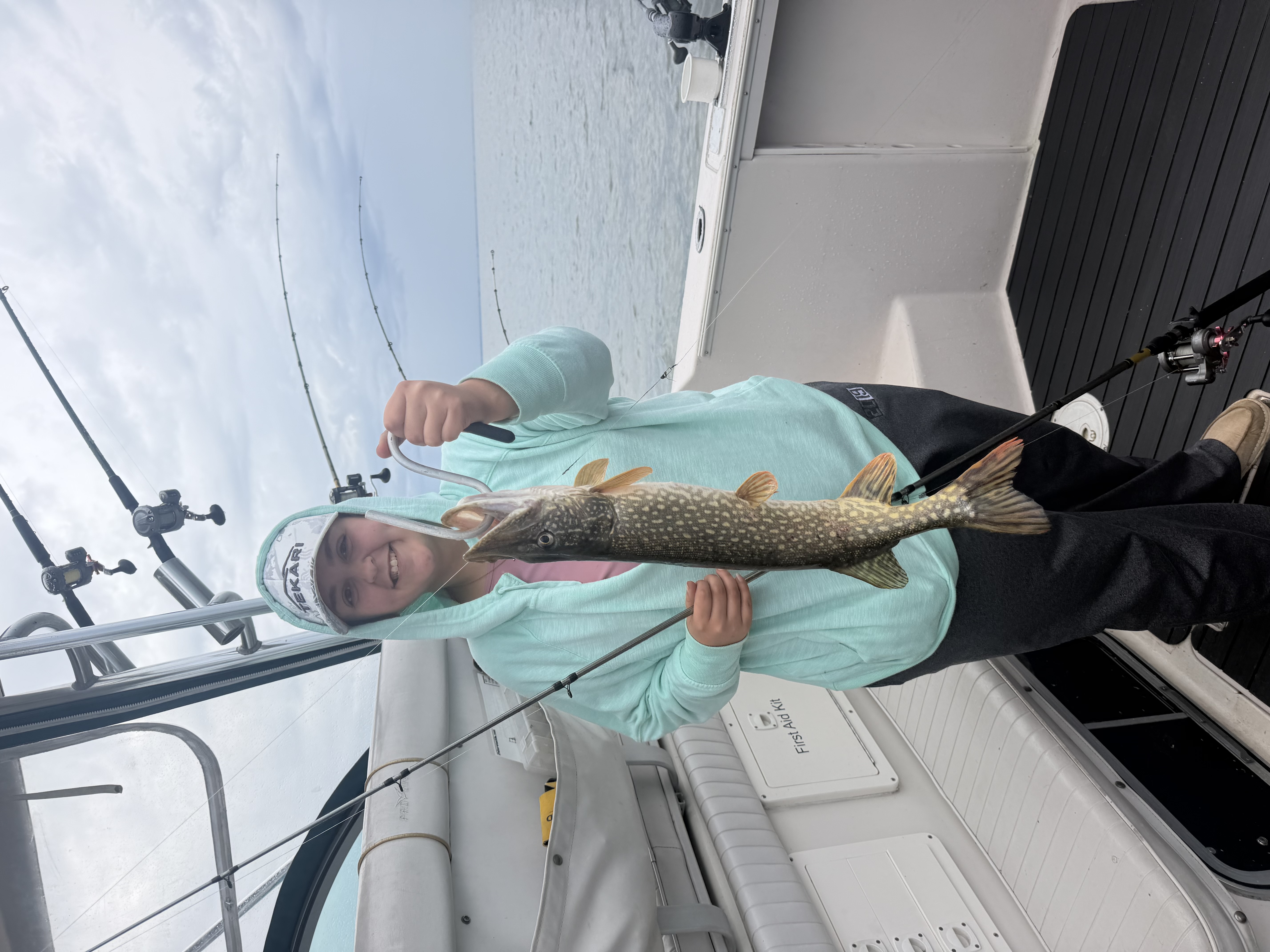 Northern pike caught while fishing in Bay City MI