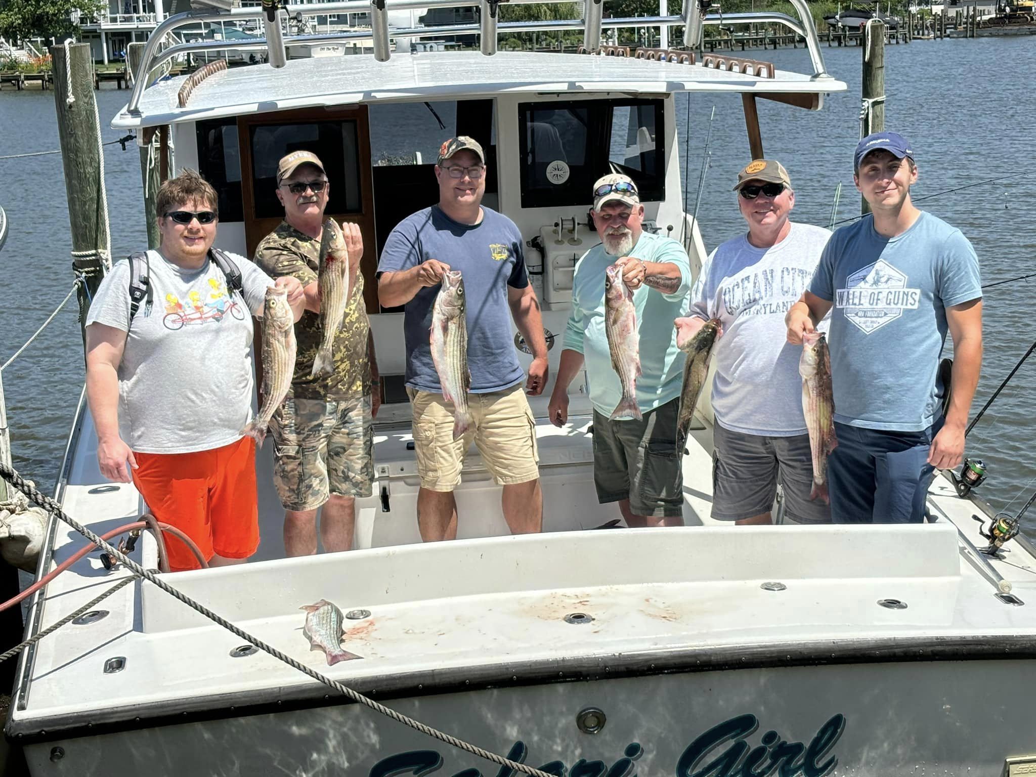 Four striped bass caught in Baltimore