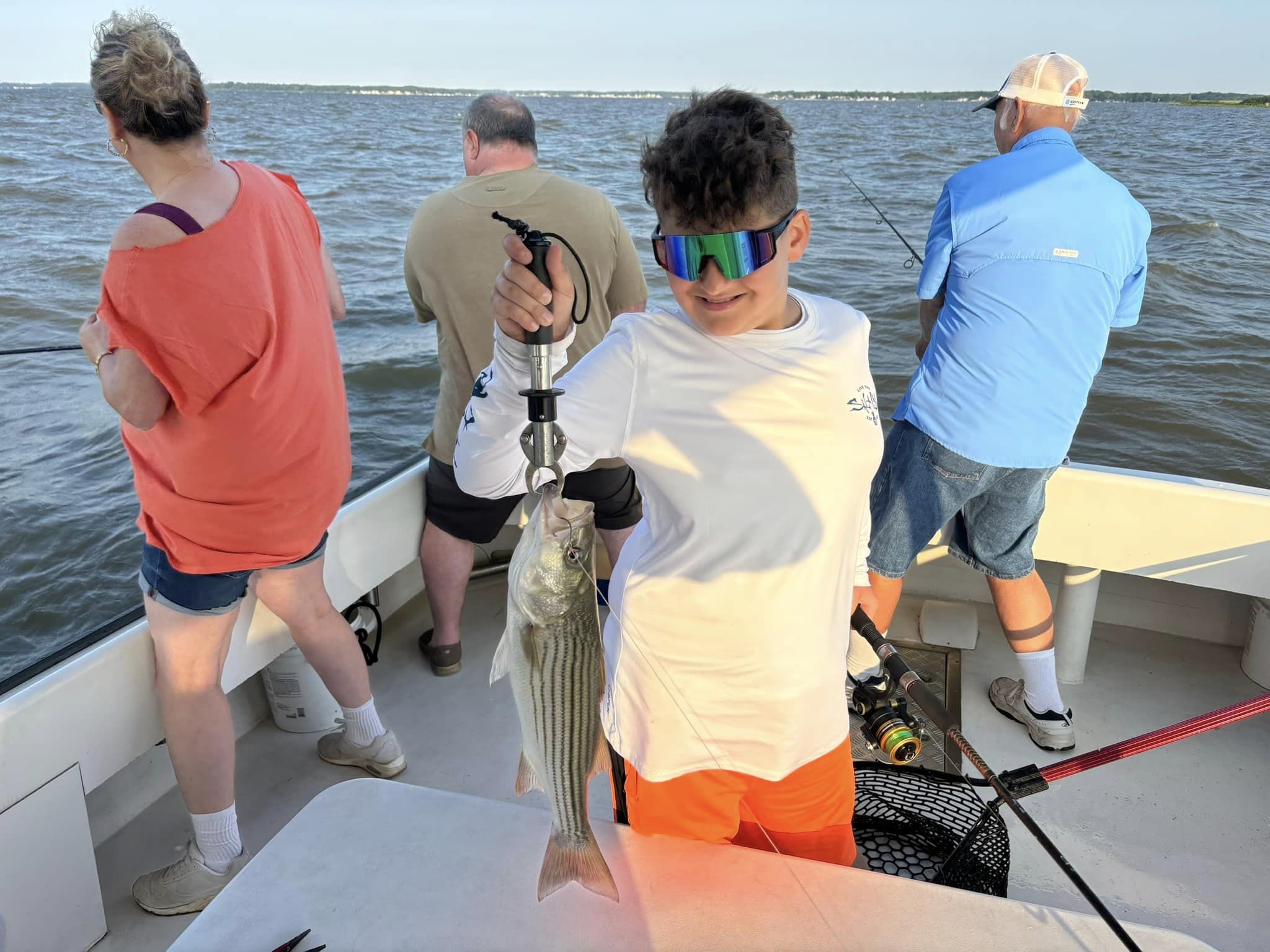 Striped bass caught in Baltimore