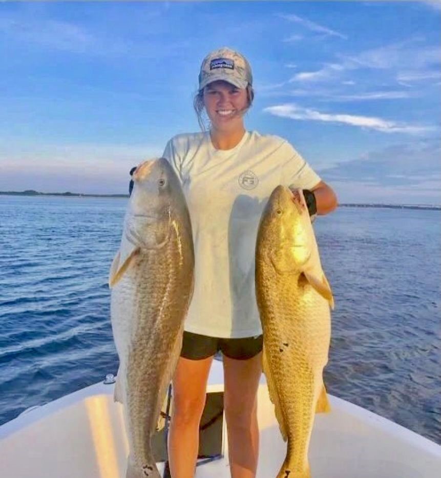 Two big fish caught while fishing in Jacksonville