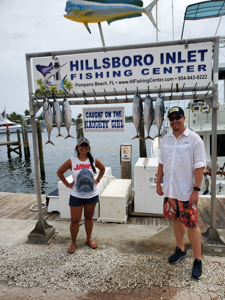 3 big fish caught at Pompano Beach