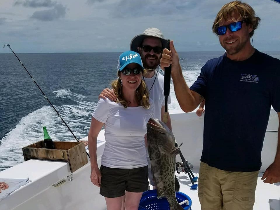 Gag Grouper fish caught while fishing in FL