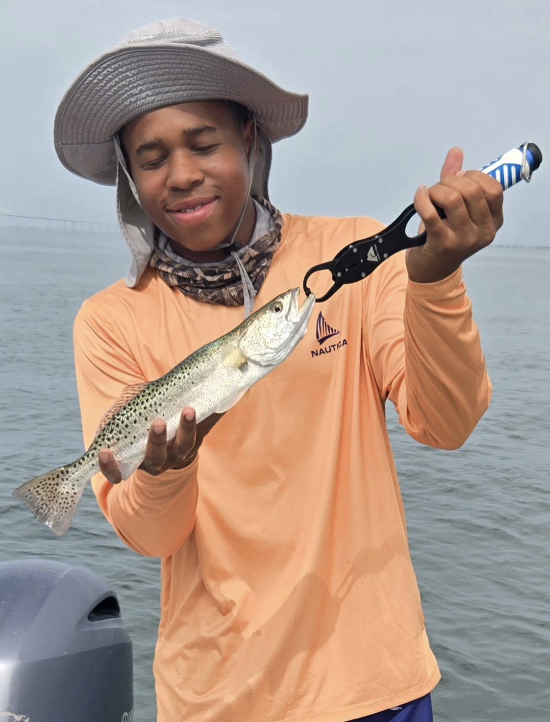 Spotfishing in FL: Spotted Weakfish caught