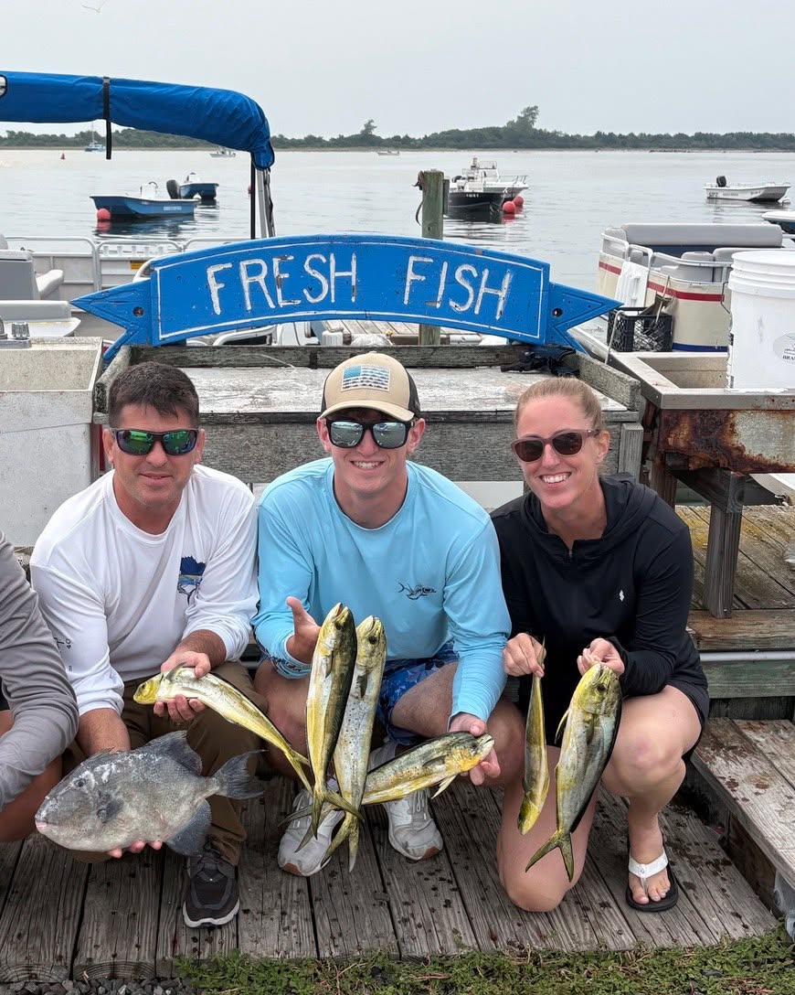5 grey triggerfish caught on fishing cruises in NJ