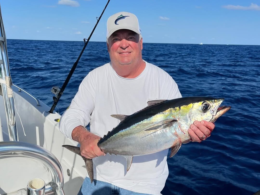 Captain Frank's offshore tuna fishing boat at Barnegat Light ready for 12-hour bluefin trip