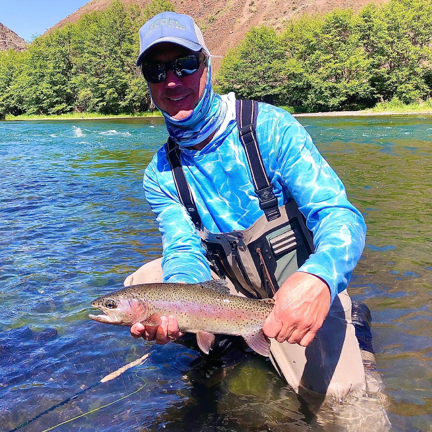 Rainbow trout caught in Maupin