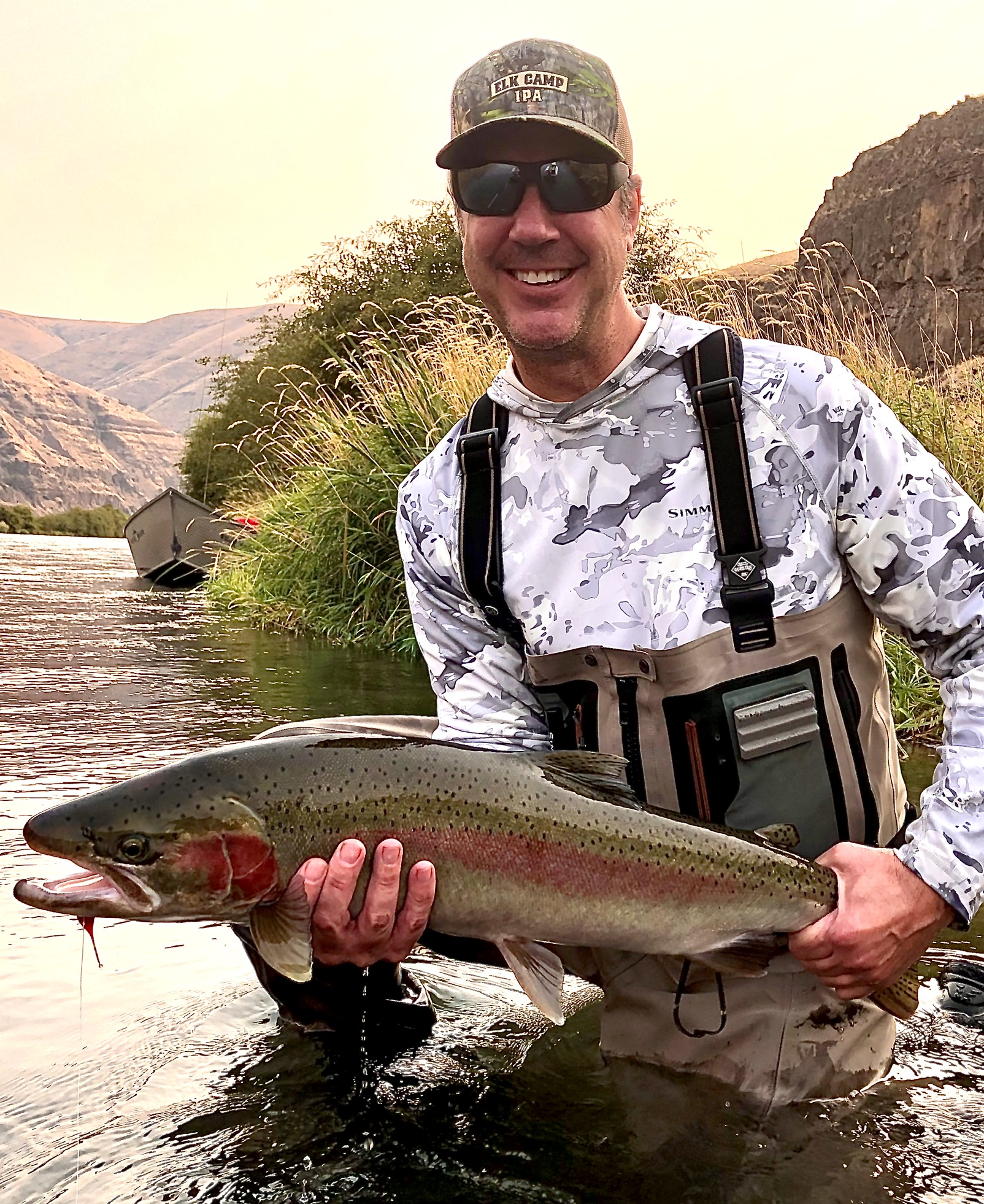A rainbow trout caught in Maupin