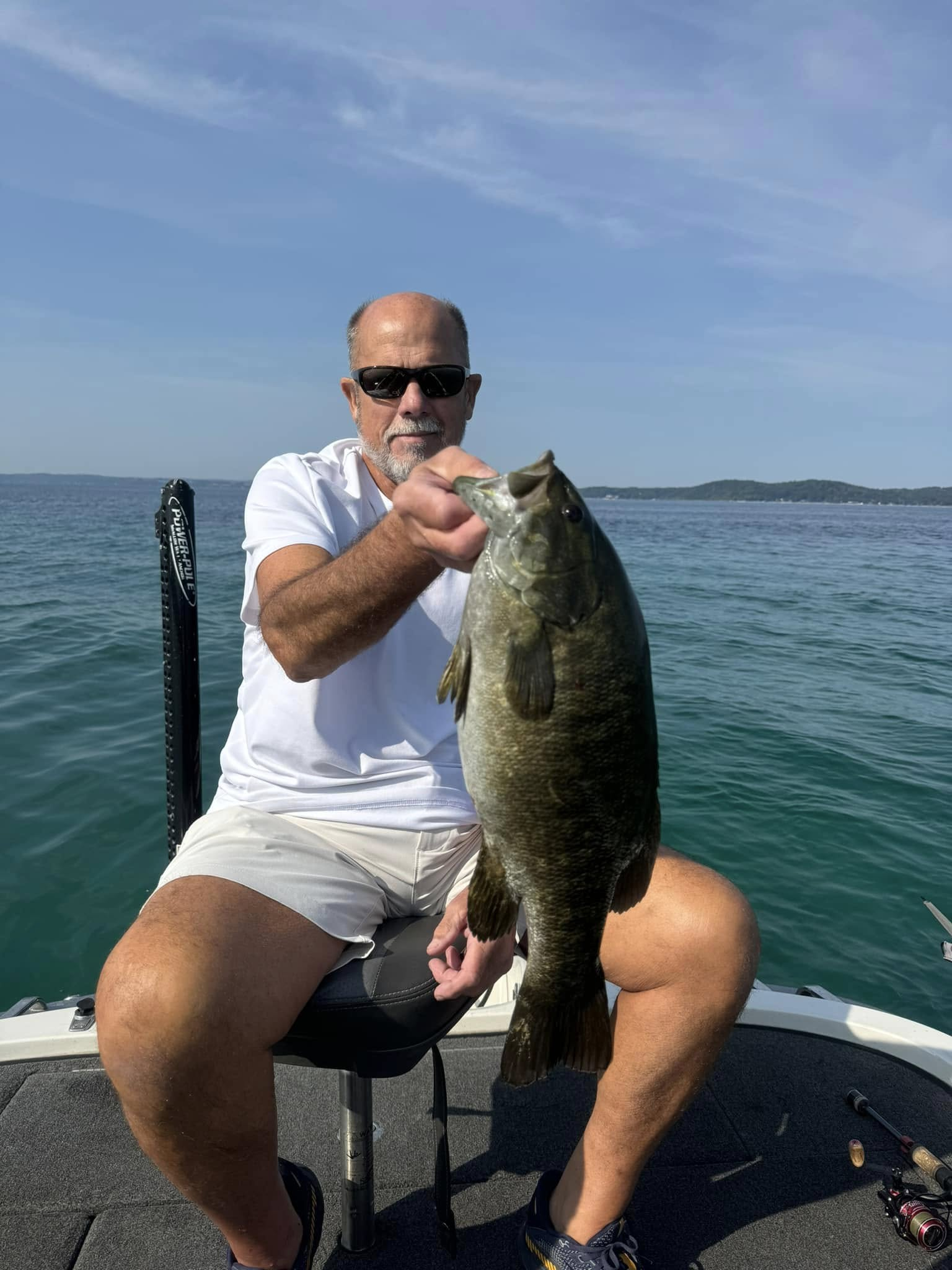 Two people fishing in MI