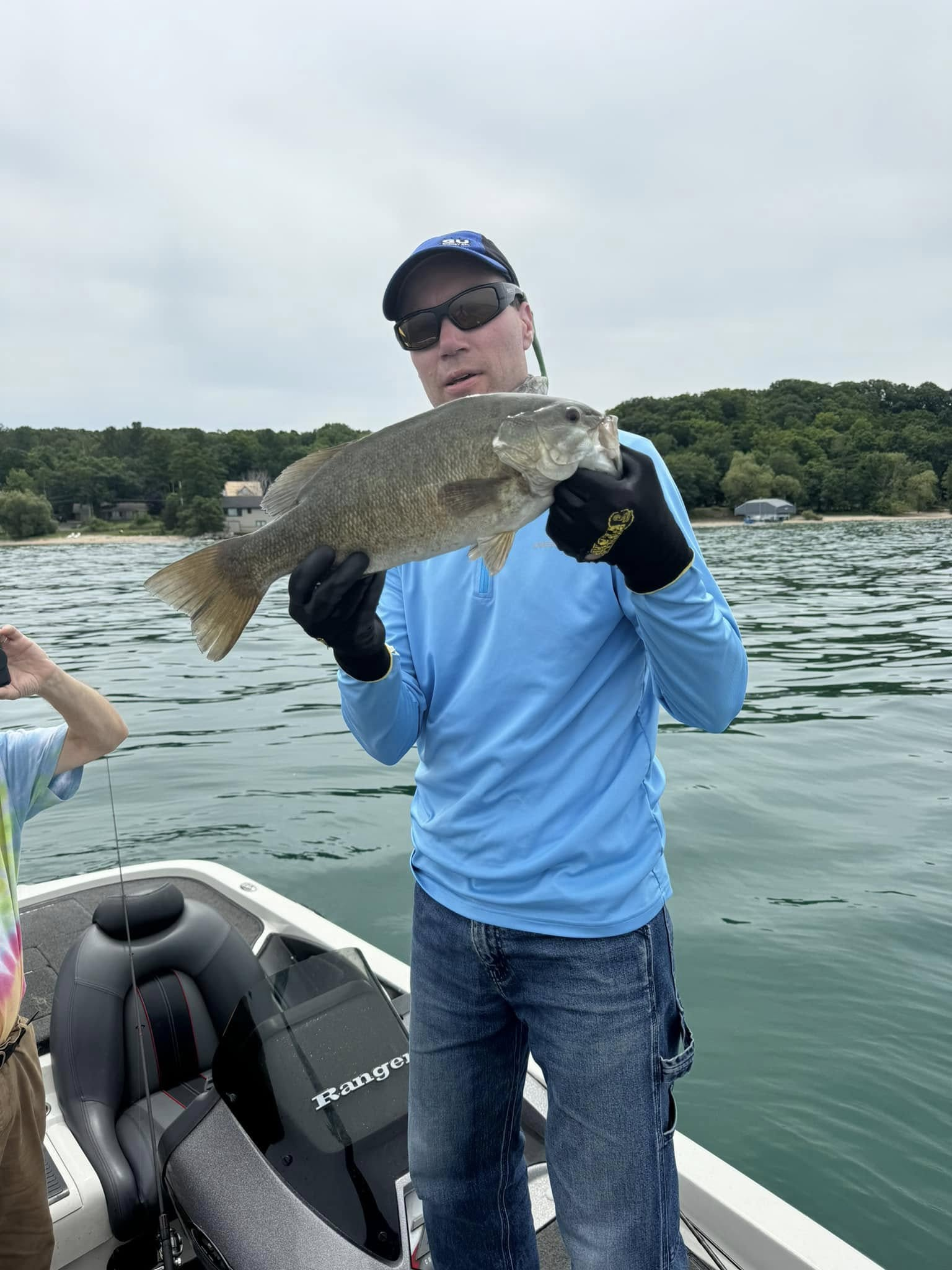 Smallmouth bass caught while fishing in MI