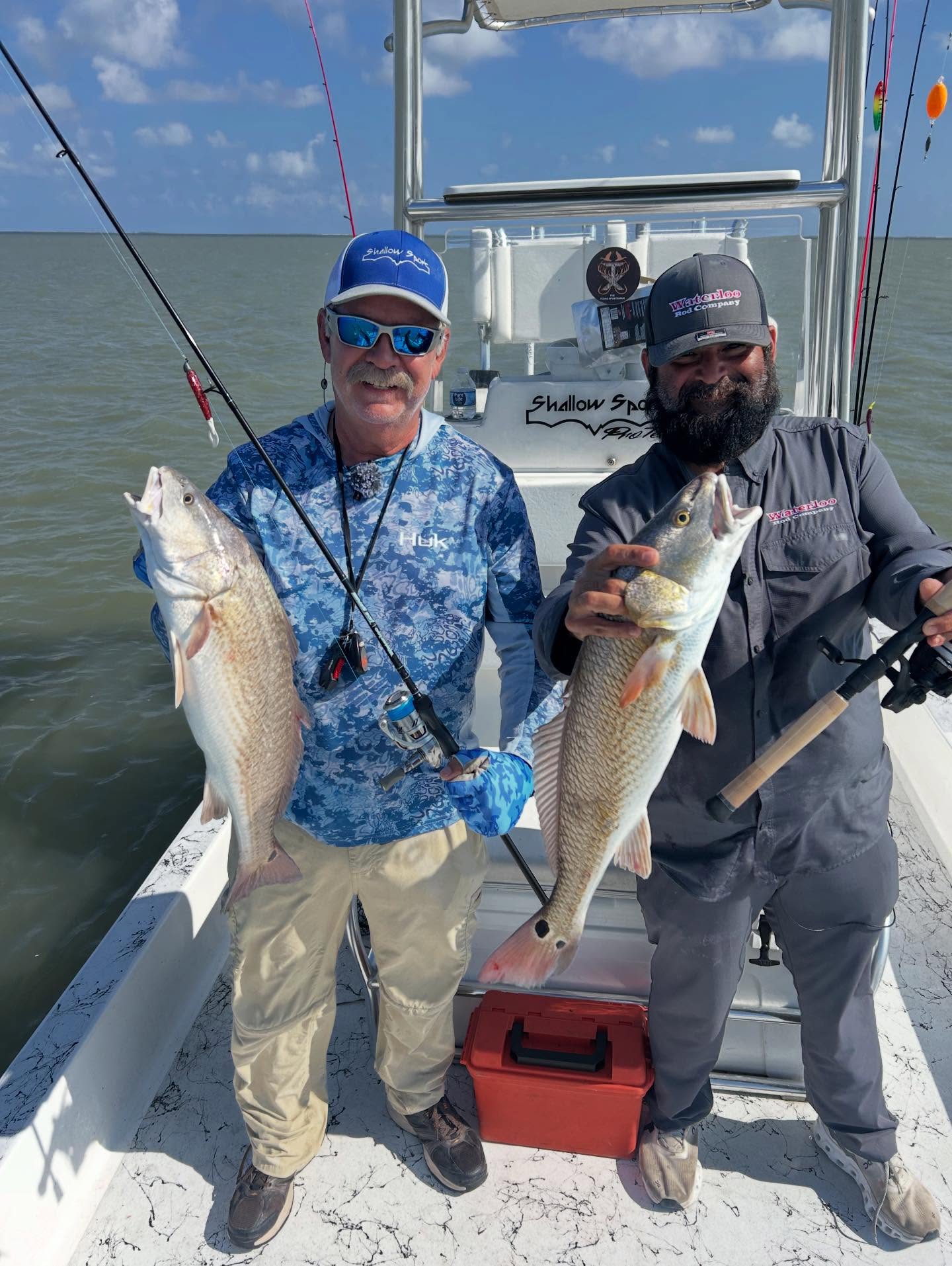 Advanced inshore fishing charter boat on Laguna Madre waters near South Padre Island Texas