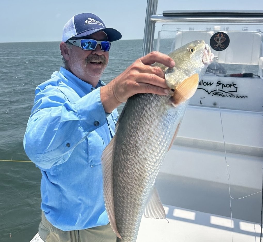 South Padre Island inshore fishing charter boat targeting redfish and trout in Texas waters