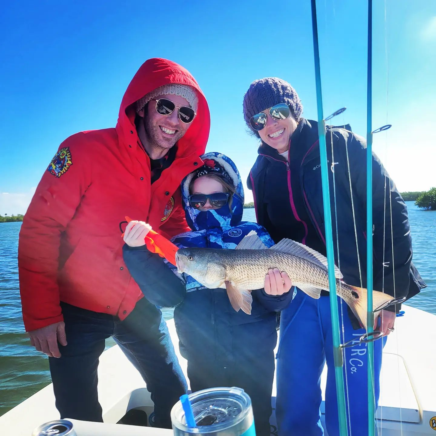 Redfish caught by 3 people at Daytona Beach