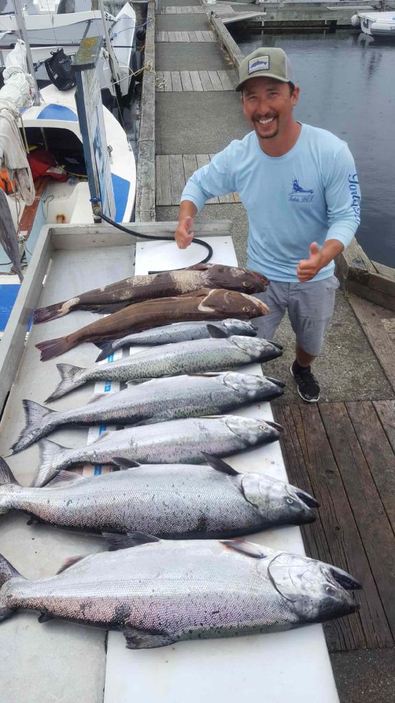 4 coho salmon caught in Comox