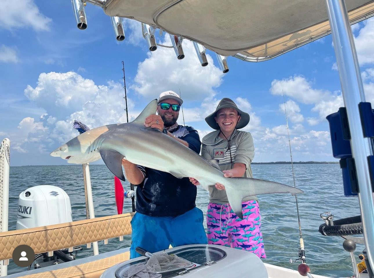 Blacktip shark caught during fishing charter in Cape Coral FL