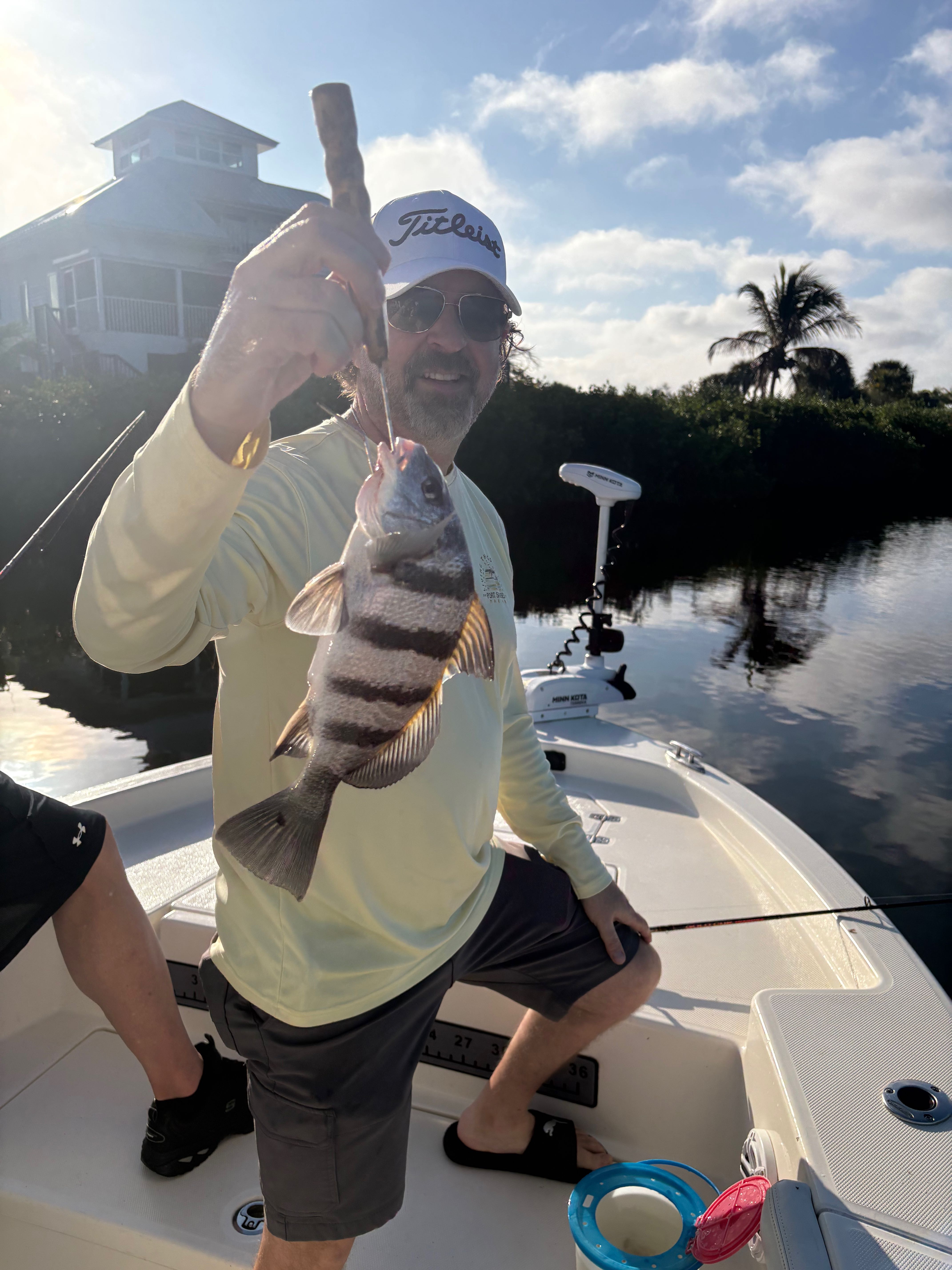 Black drum fish caught during fishing charter in Punta Gorda FL