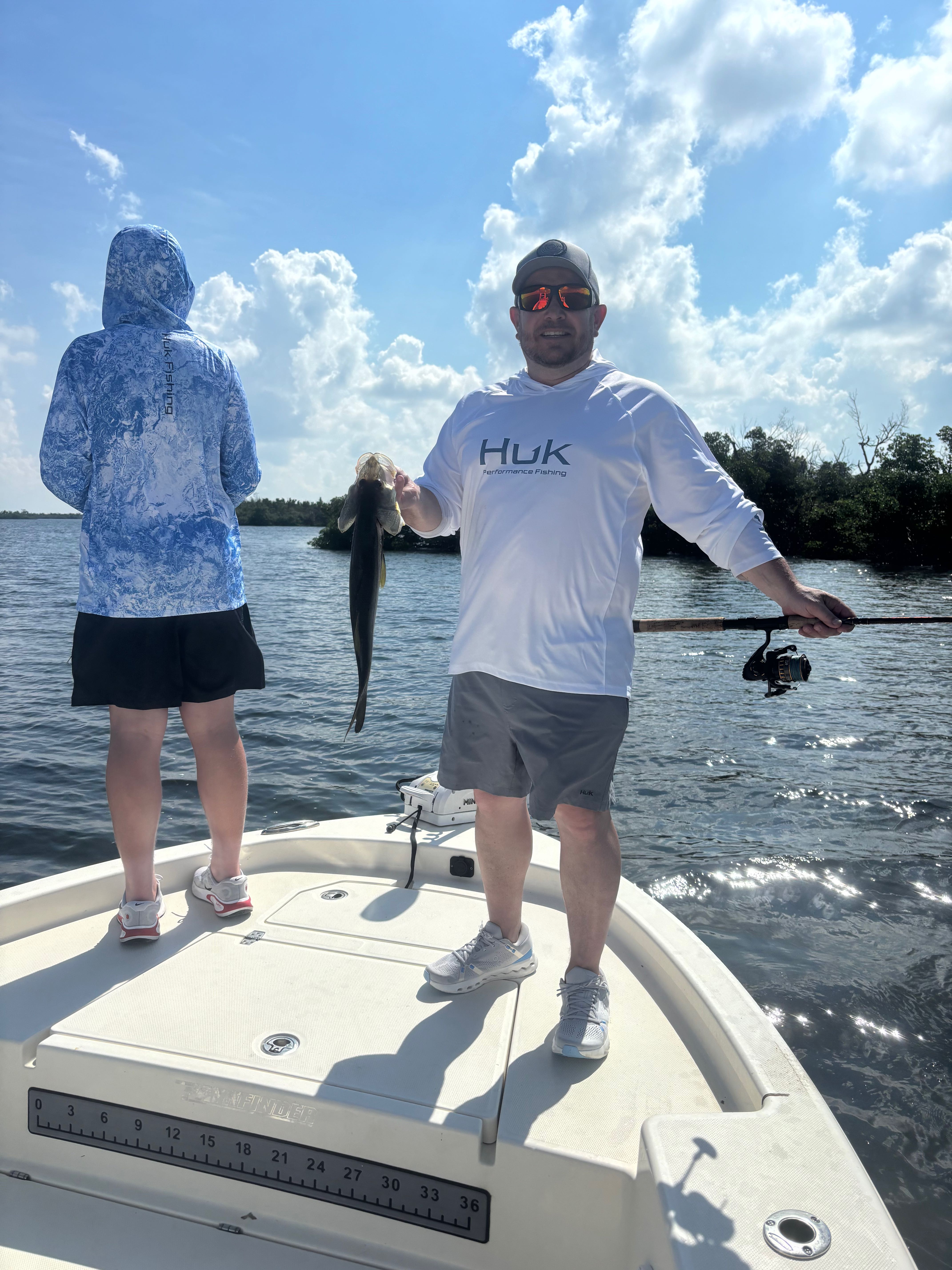 Successful fishing trip on boat in Punta Gorda FL waters with fresh catch
