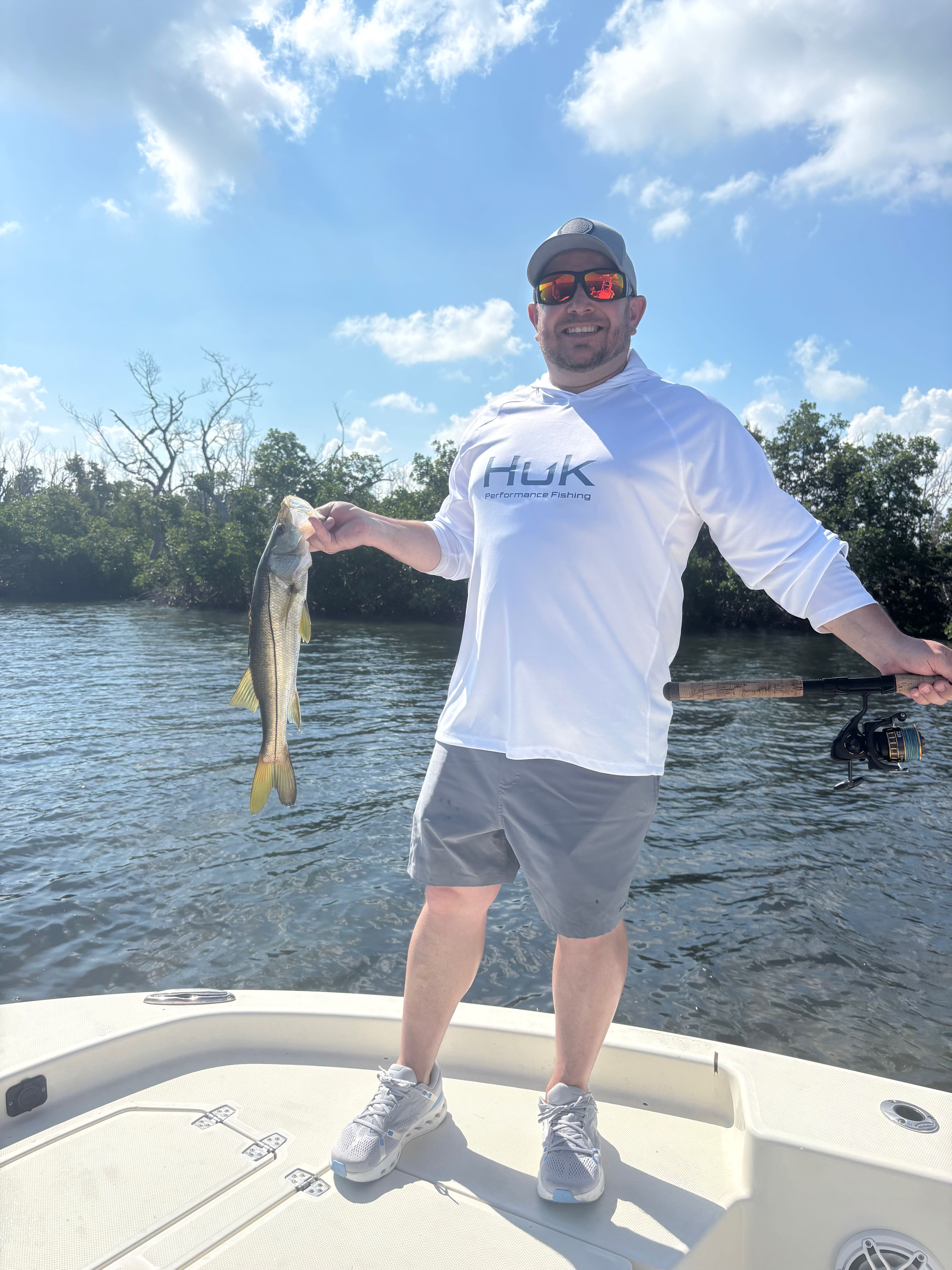 Snook caught while fishing in Punta Gorda FL waters from boat