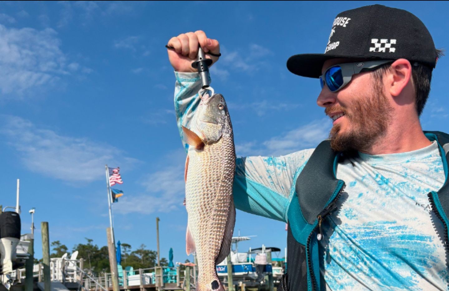 Redfish caught while fishing in Oak Island NC