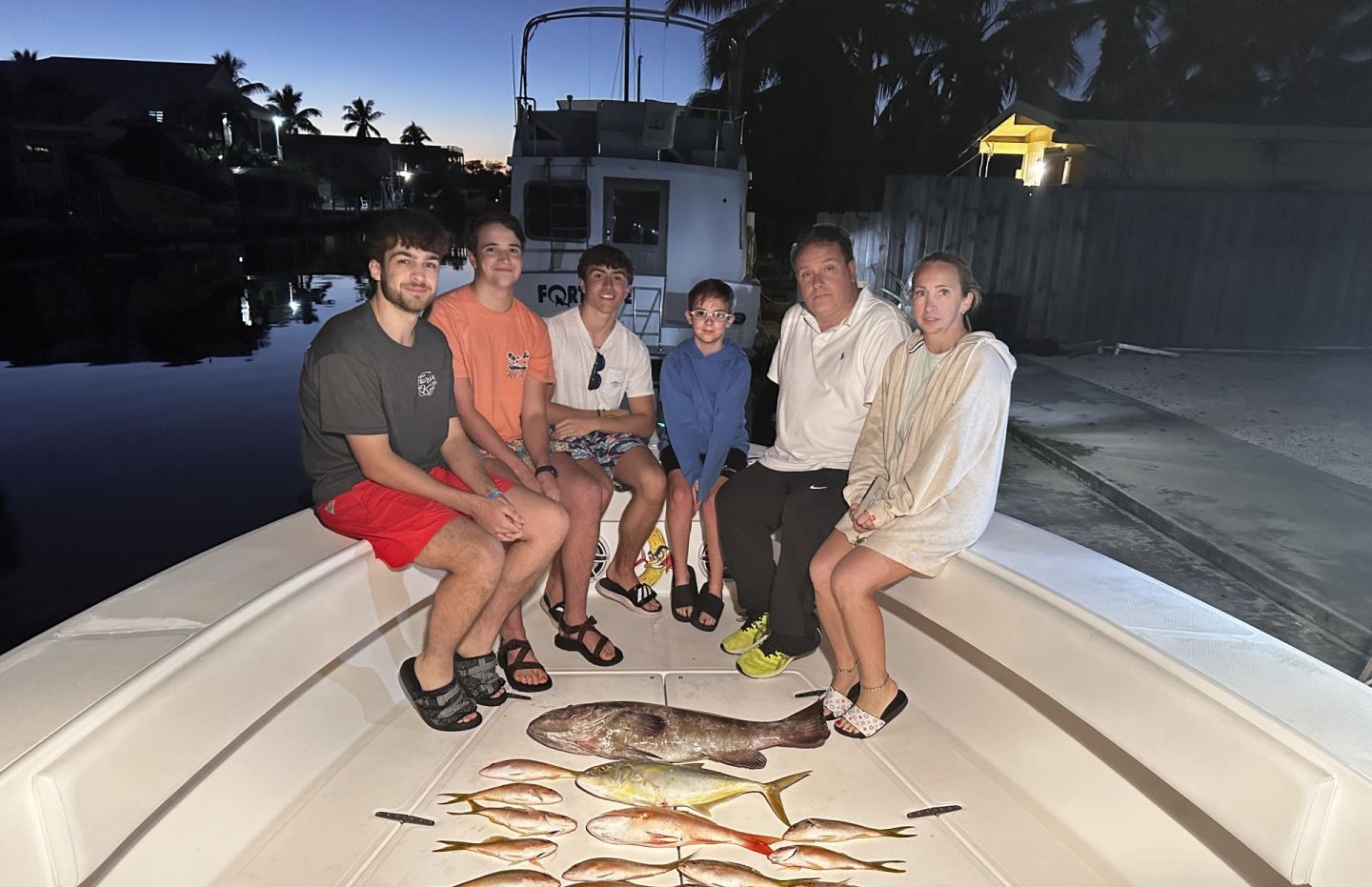 Anglers enjoying a day of fishing in FL