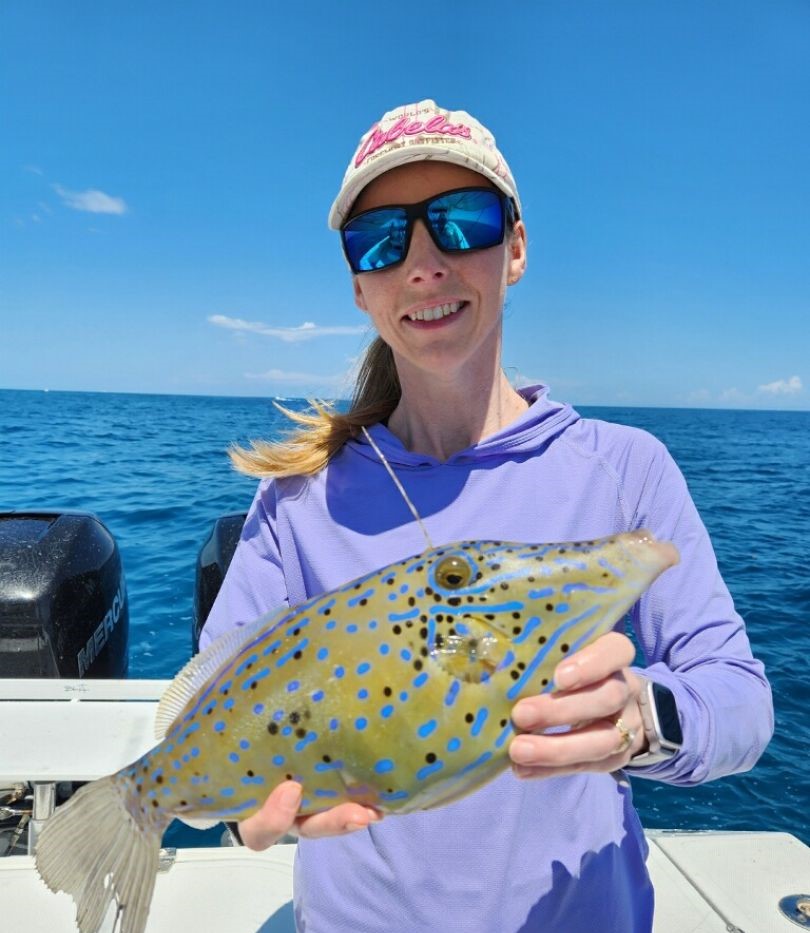 Angler with a fishing rod in Florida