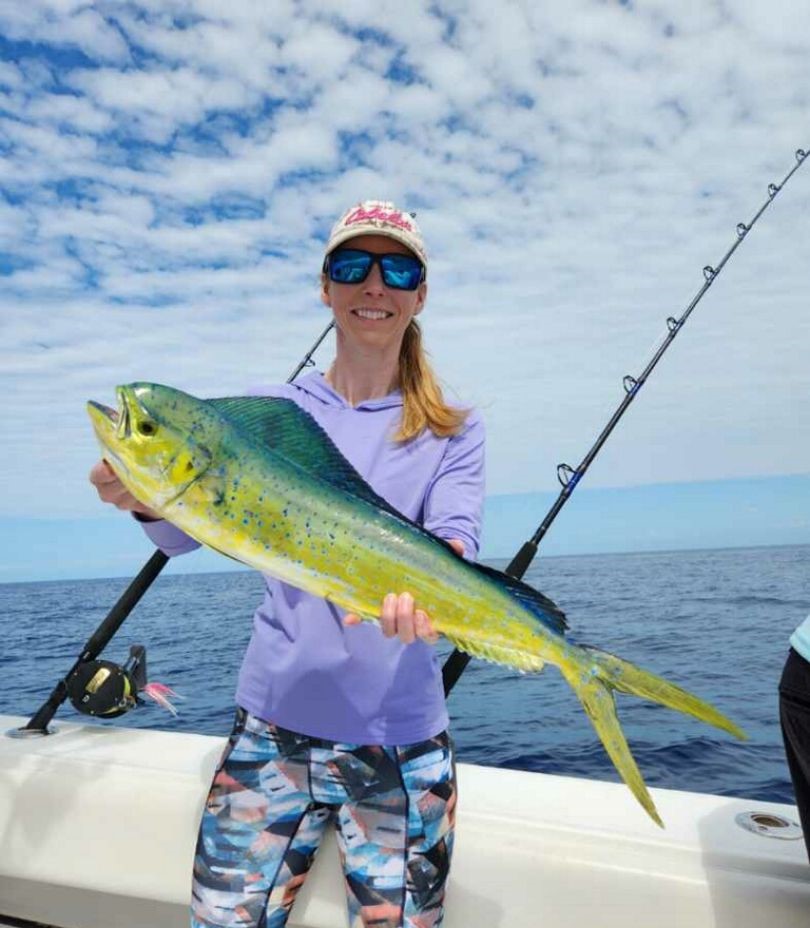 A lone angler fishing in the waters of Key Largo