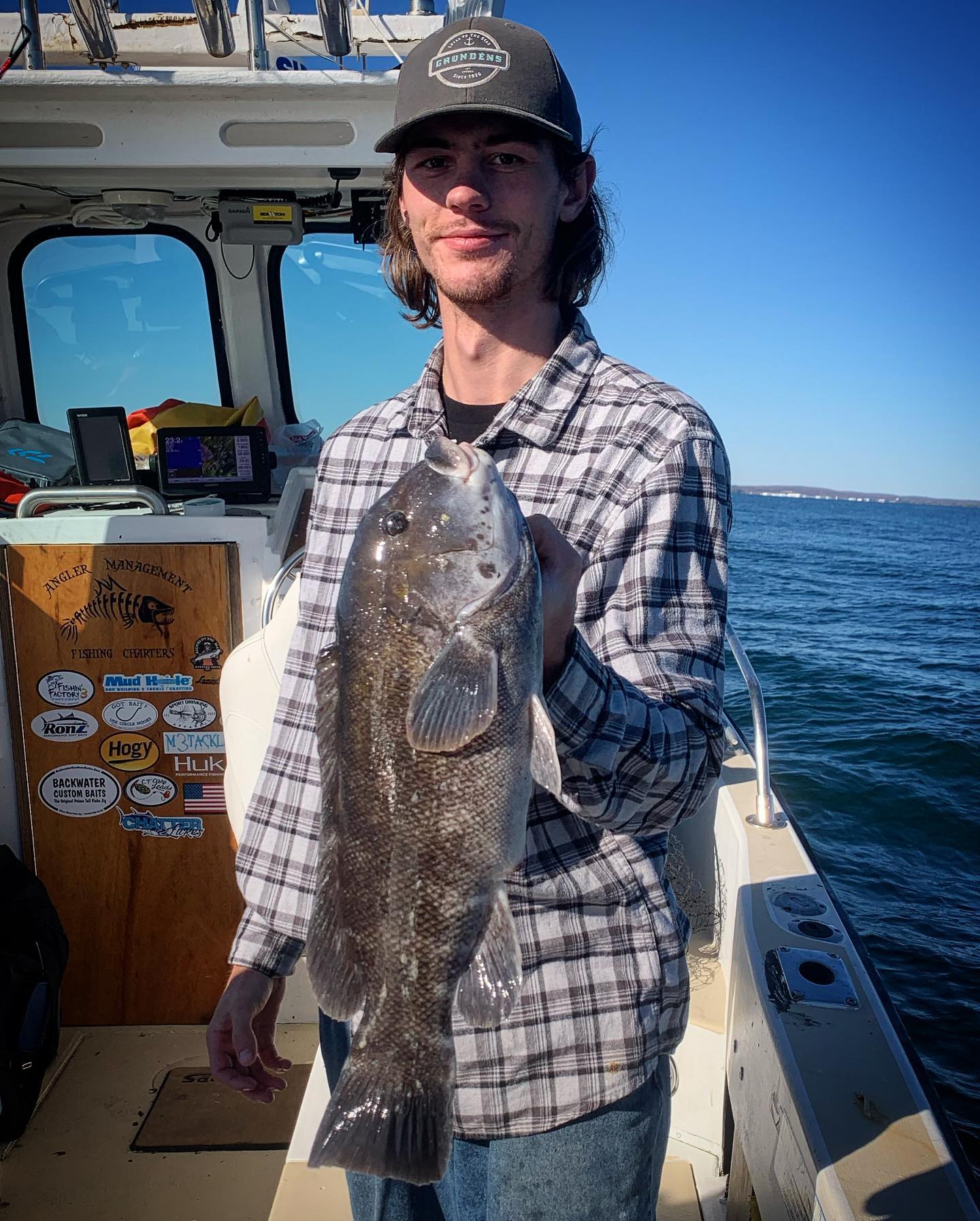 Tautog fish caught while fishing in CT