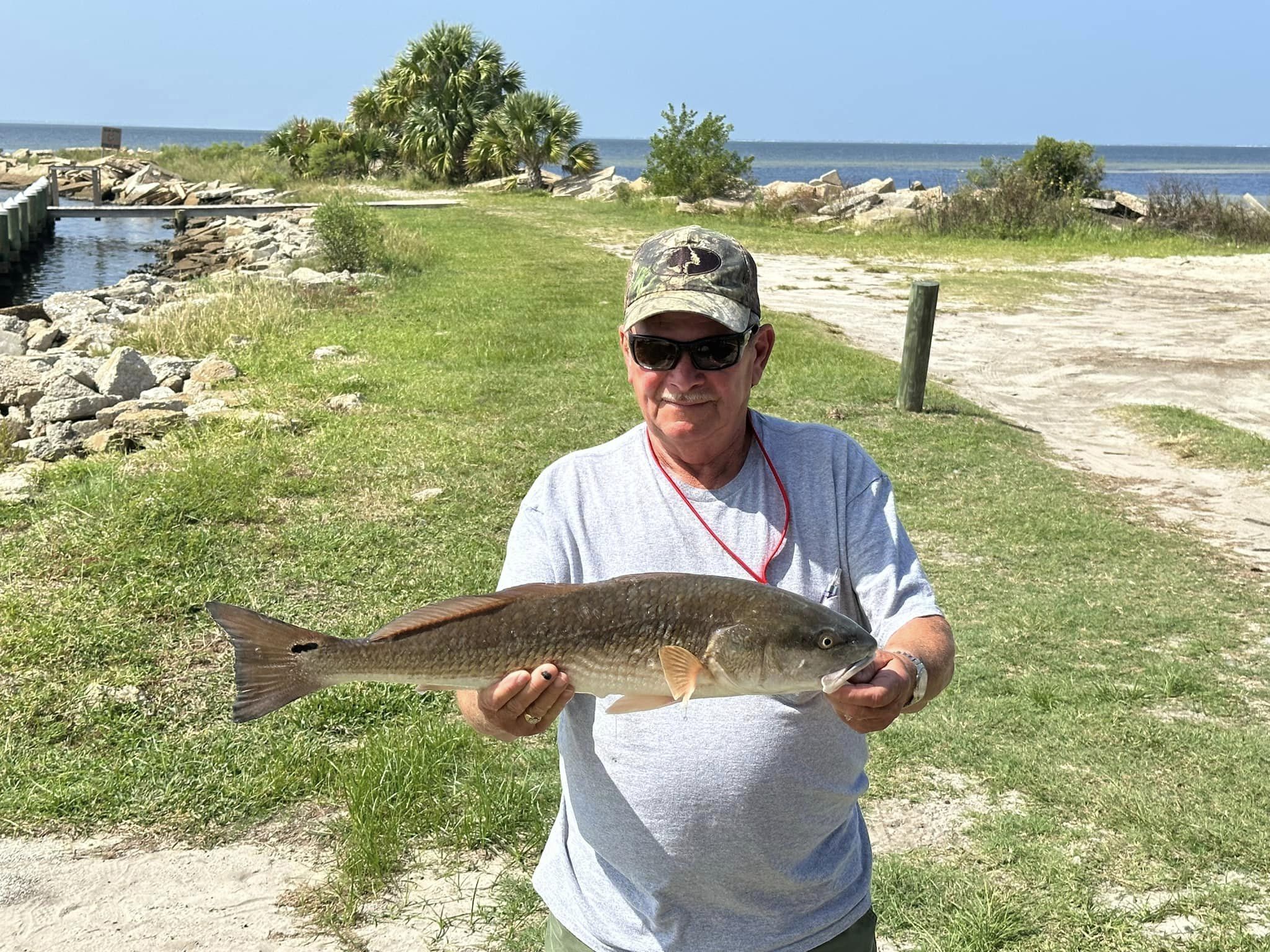 Redfish caught in Port St. Joe, Florida
