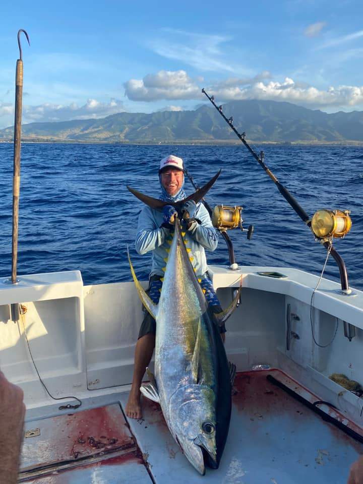 Yellowfin tuna caught in Haleiwa