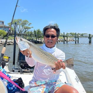 Angler fishing at Cedar Point