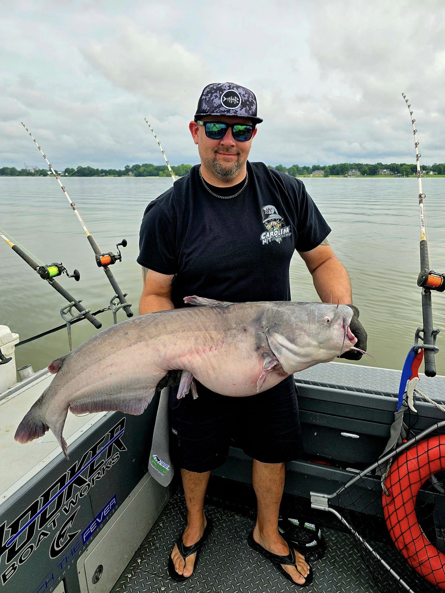 Angler with big fish in Virginia