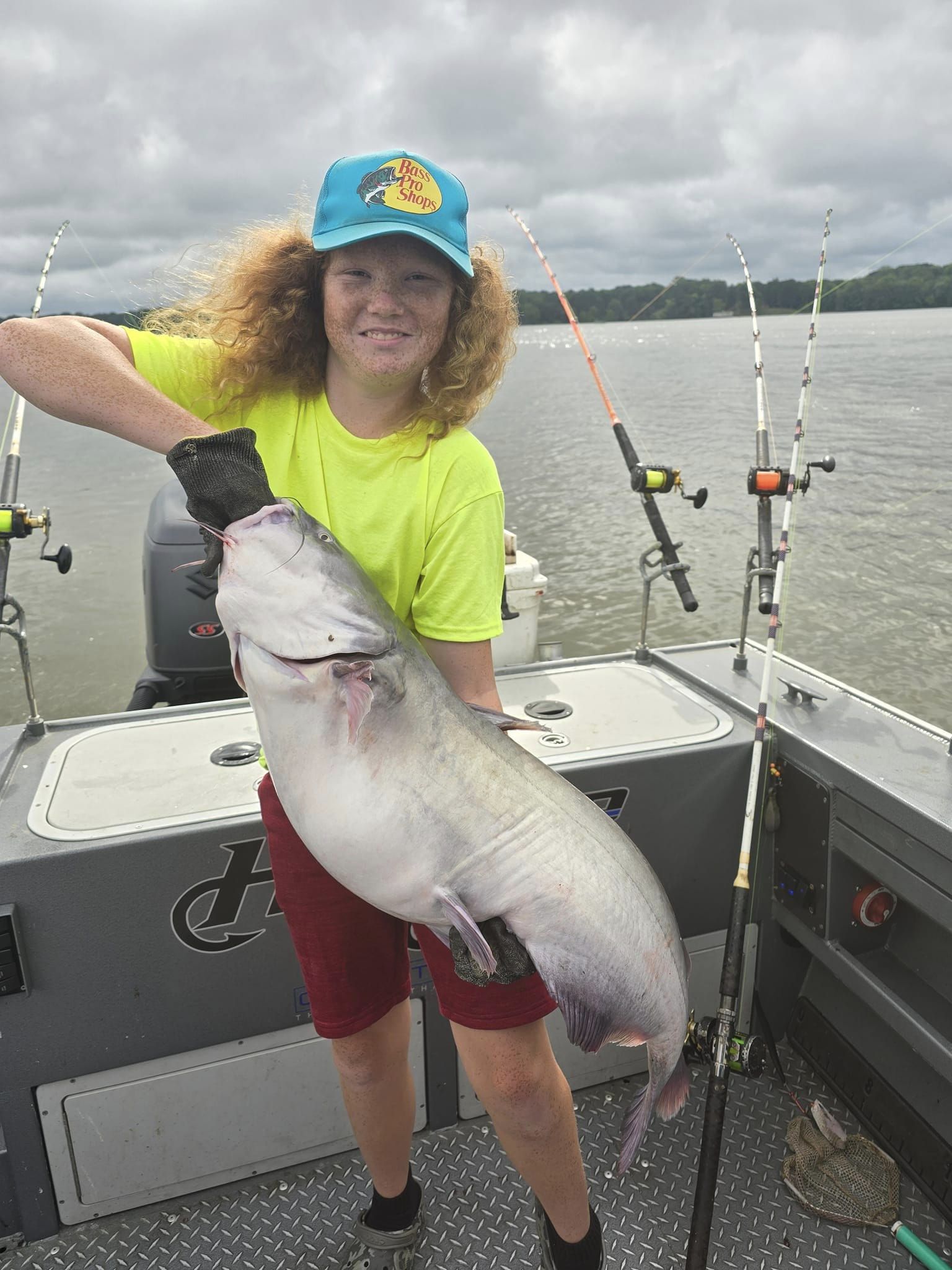 Angler with a big fish in VA