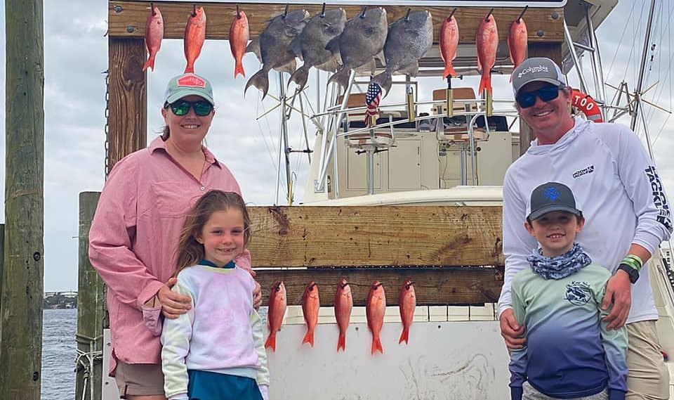 Four friends enjoying a day in Destin