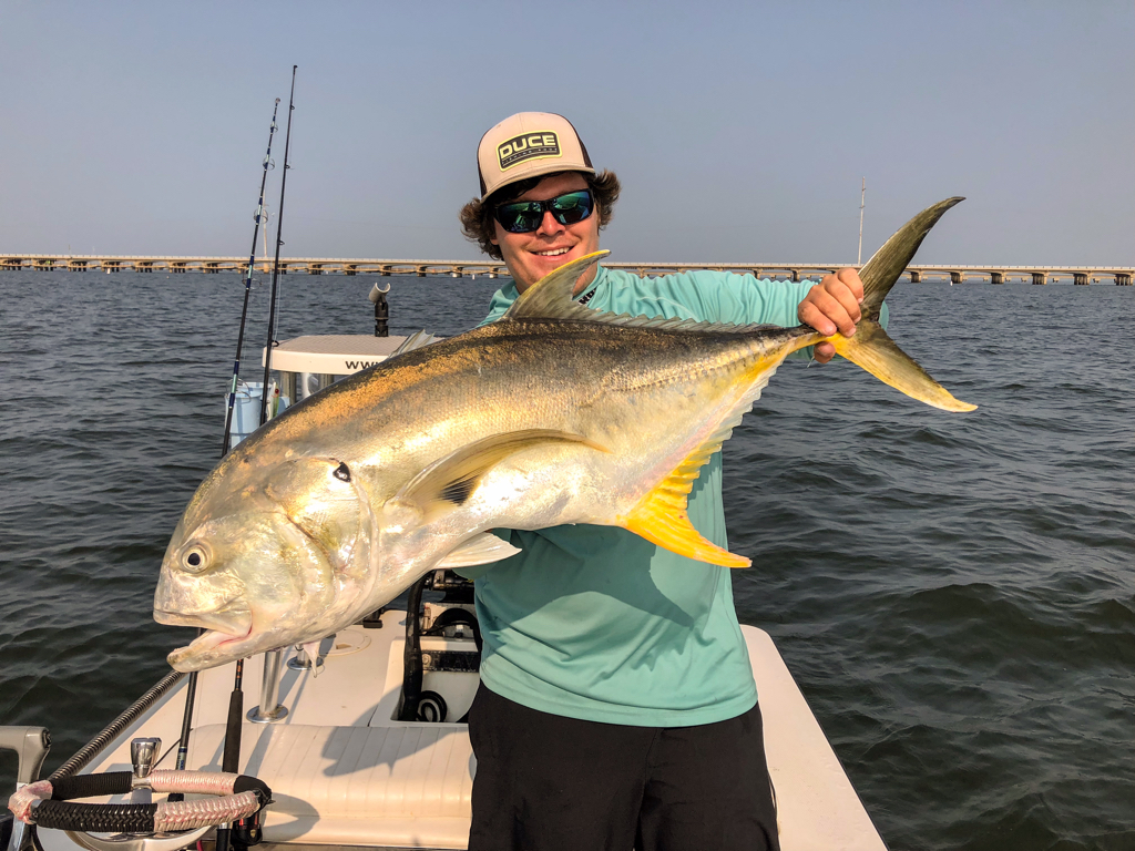 Crevalle Jack, a 35-inch fish, caught in Slidell