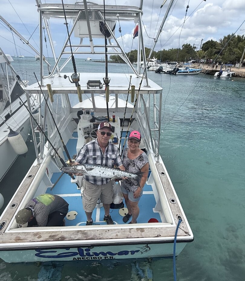 Great barracuda caught during fishing trip in Dominicus