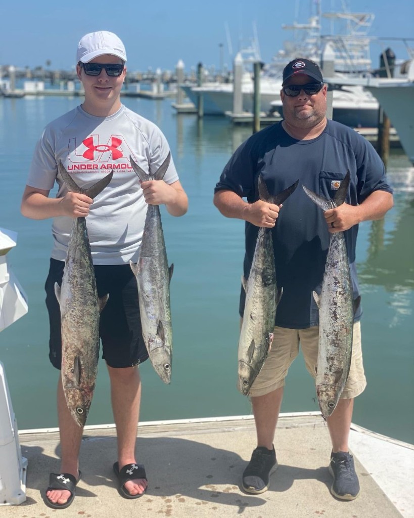 4 king mackerel, a large fishing catch in FL