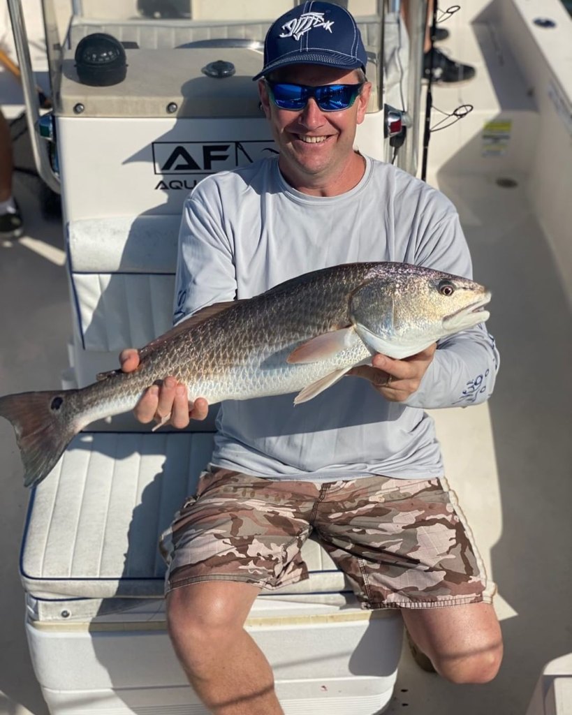 Redfish caught while fishing in St. Augustine