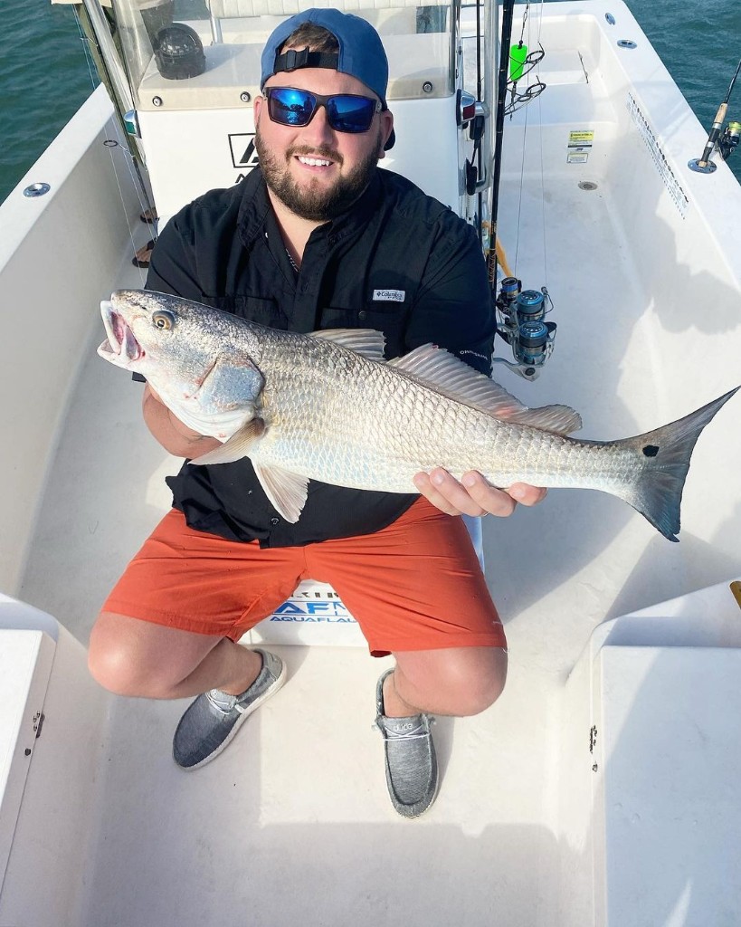 Redfish caught in Florida while fishing